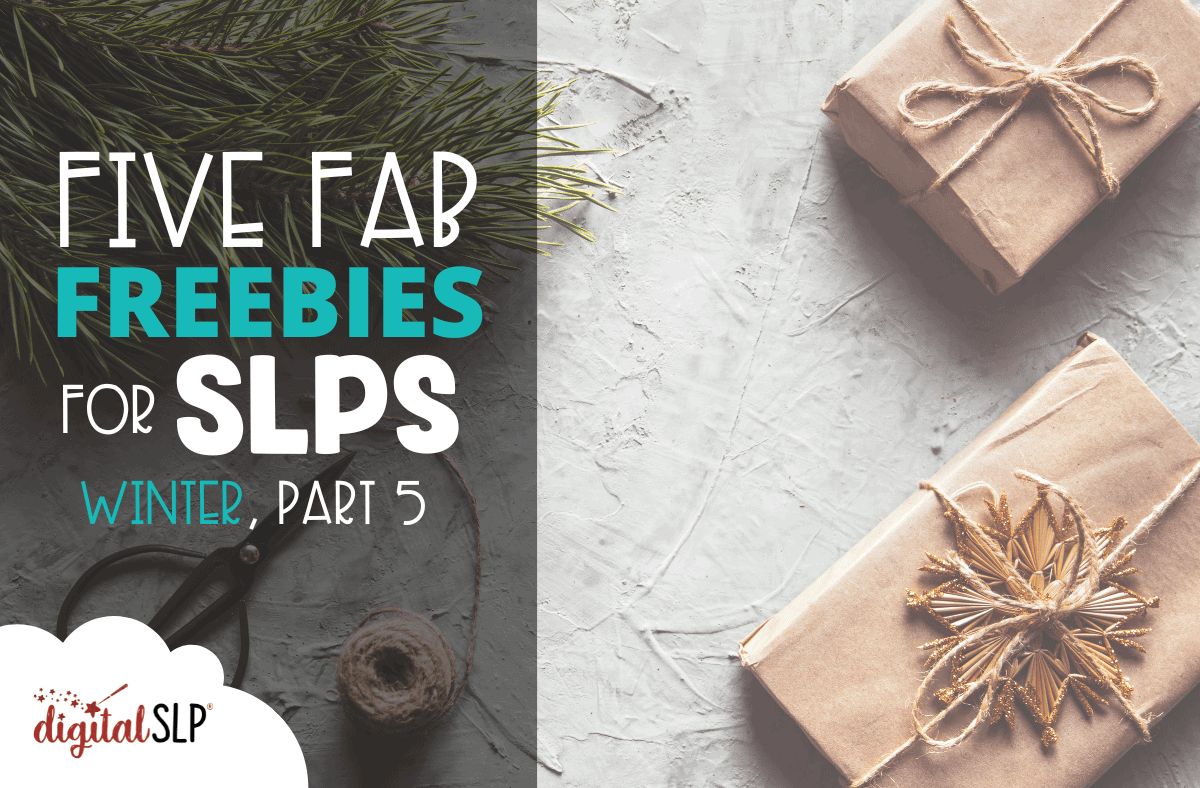 Five Fab Freebies: for Winter Speech Therapy, Part 5 - The Digital SLP