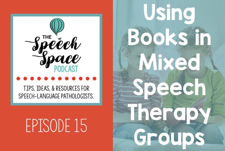 Using books in mixed speech therapy groups