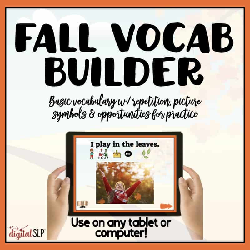 Fall Vocab Builder Cover Image