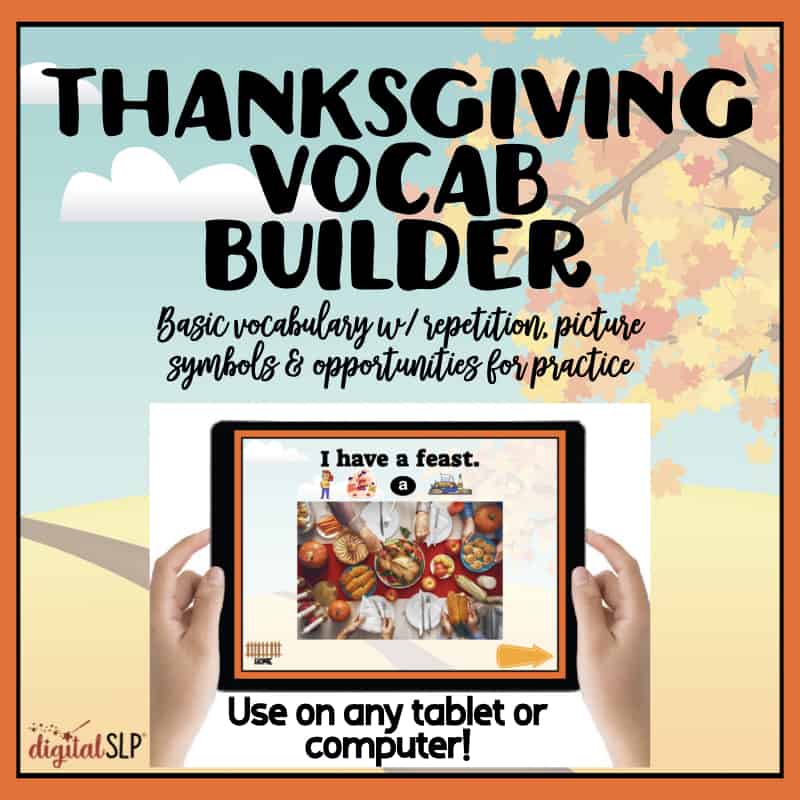 Thanksgiving Vocab Builder Cover Image