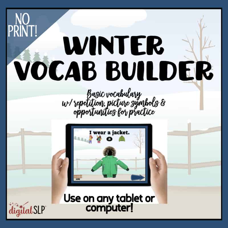 Winter Vocab Builder Cover Image