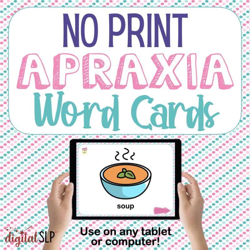 No Print Apraxia Cards Cover Image