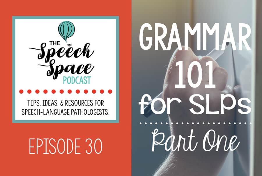 Grammar 101 for SLPs - Part One