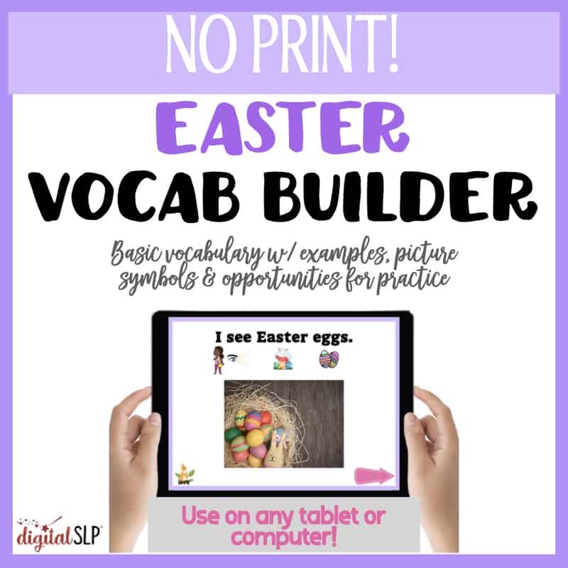 No Print Easter Vocab Builder Cover Image