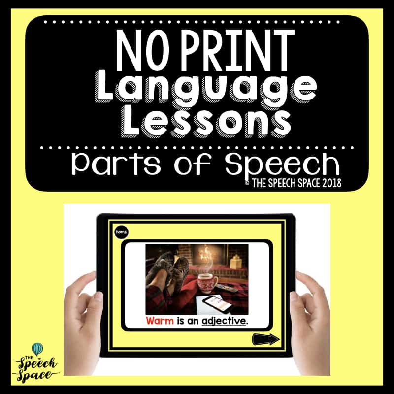 No Print Parts of Speech Cover Image
