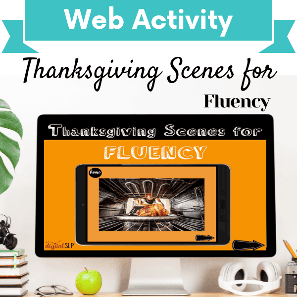 Thanksgiving Scenes for Fluency (No Print!) Cover Image