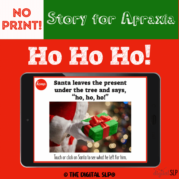 Ho Ho Ho – Christmas Story for Apraxia Cover Image