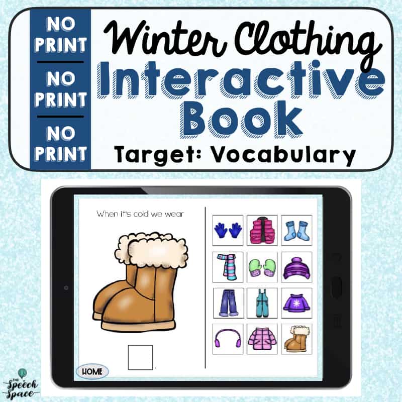 No Print: Winter Clothing – Vocabulary Cover Image