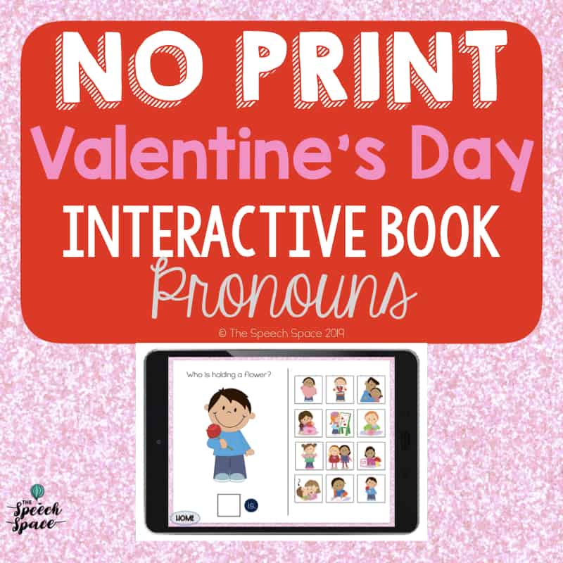No Print Valentine’s Day Interactive Books: Pronouns Cover Image