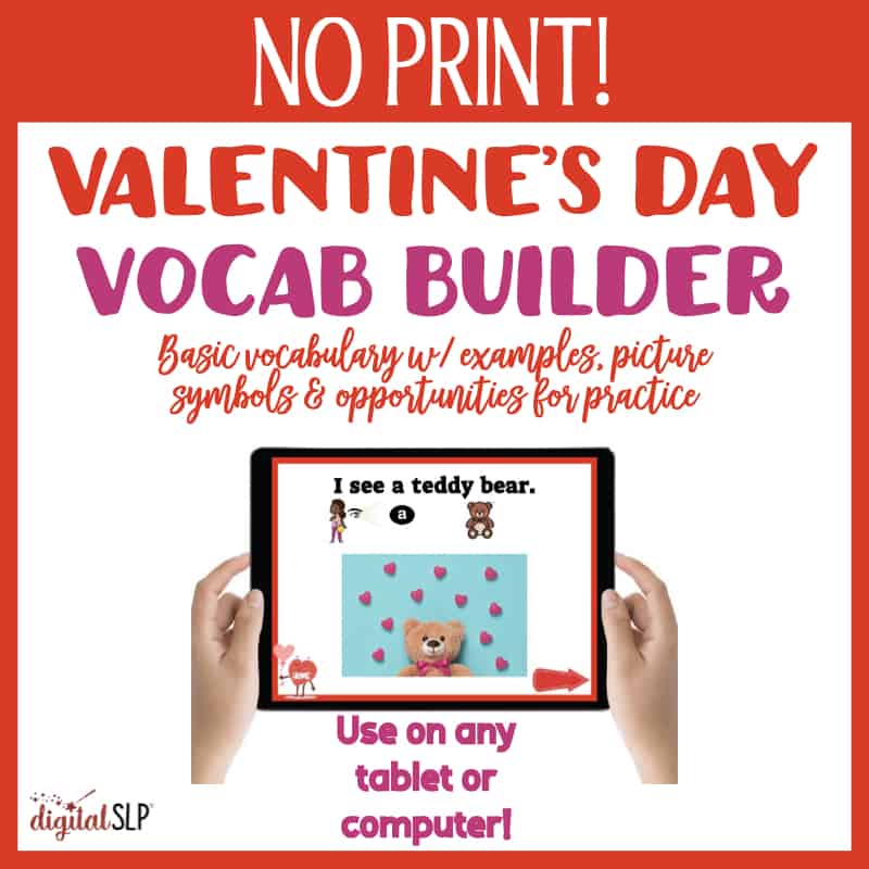 No Print Valentine’s Day Vocab Builder Cover Image