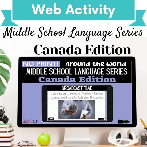 No Print Around the World Middle School Language Series: Canada Cover Image