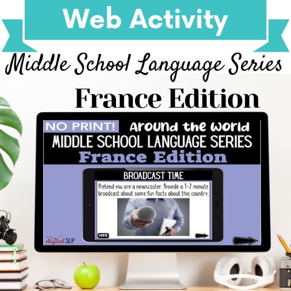 No Print Around the World Middle School Language Series: France Cover Image