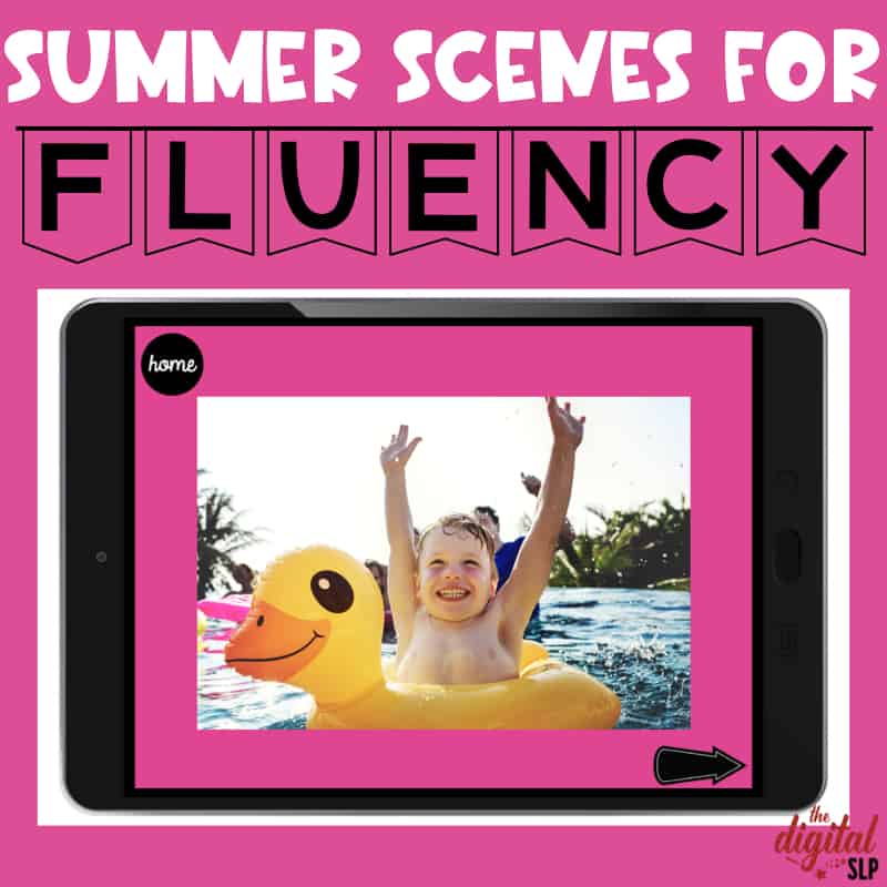 Summer Scenes For Fluency No Print Digital SLP