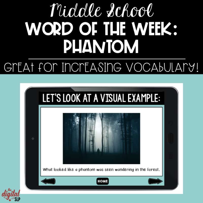 Middle School Word of the Week No Print - Phantom thedigitalslp.com