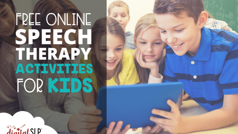 free online speech therapy activities