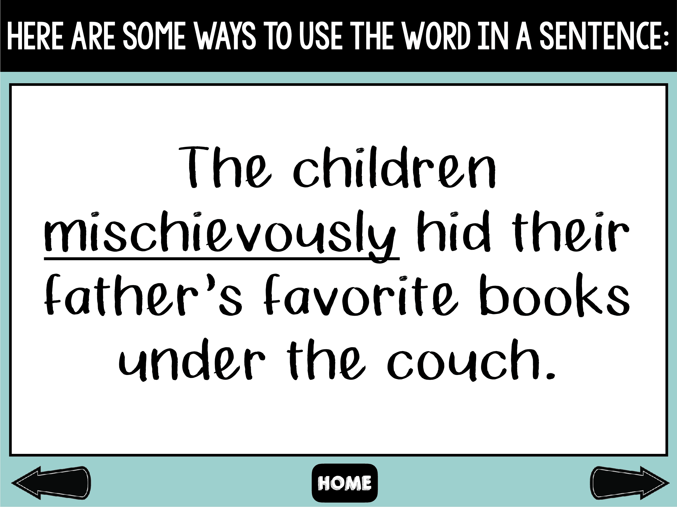 Middle School Word Of The Week Mischievous The Digital SLP