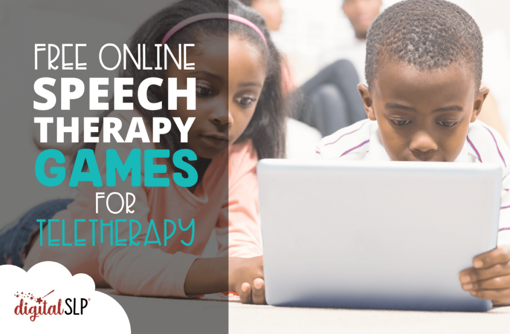 Online Speech Therapy Games for Teletherapy
