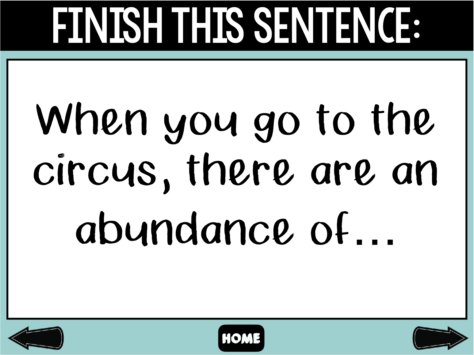 Middle school word of the week abundance the digital slp