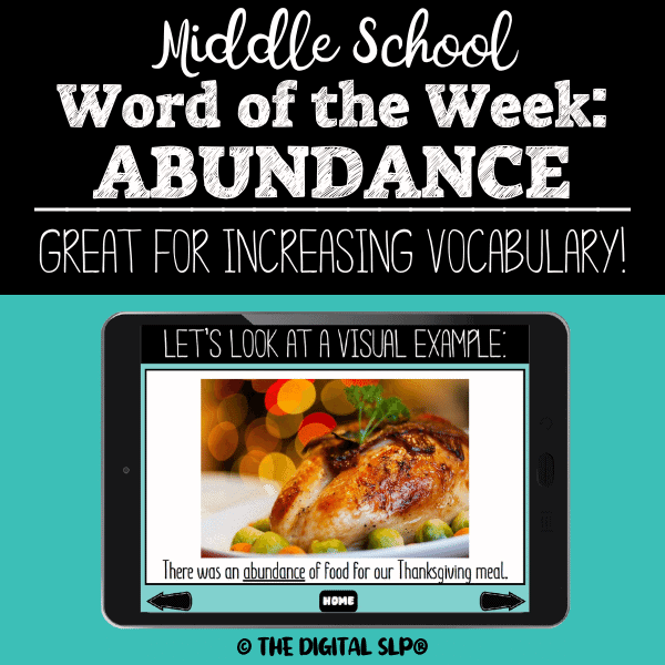 Middle School Word Of The Week: Abundance Cover Image