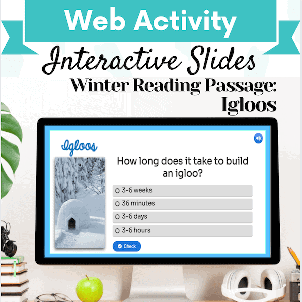 Winter Reading Passage: Igloos Cover Image