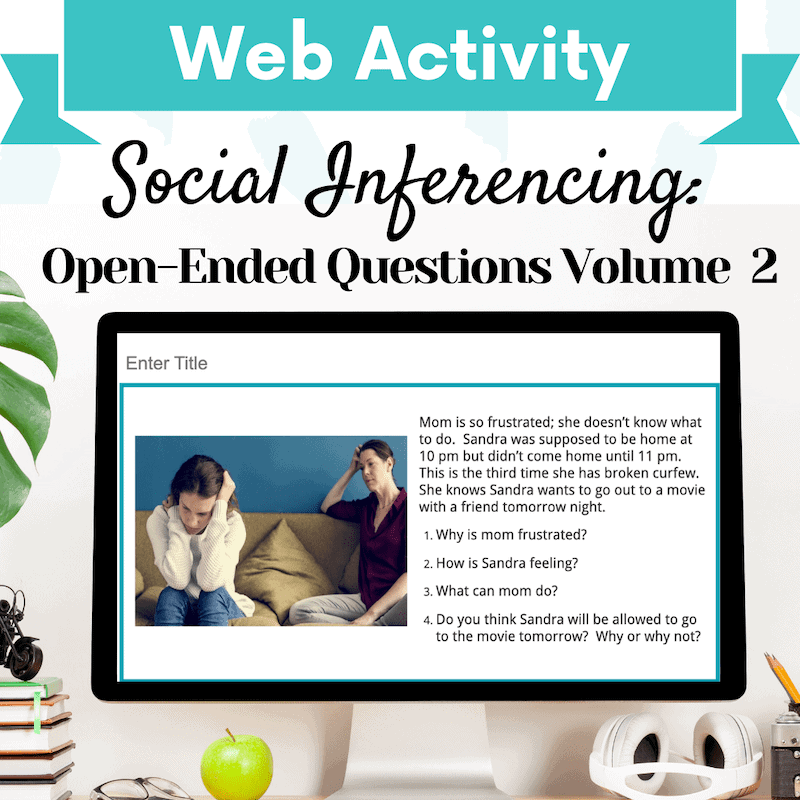 Social Inferencing: Open-Ended Questions Volume 2 Cover Image