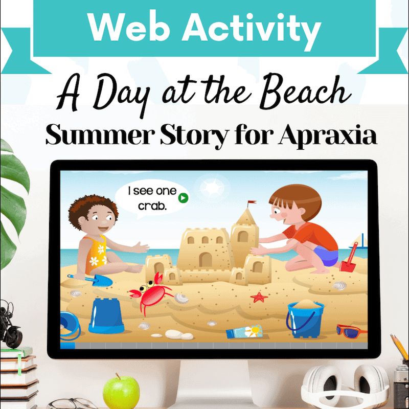 A Day at the Beach – Summer Story for Apraxia Cover Image