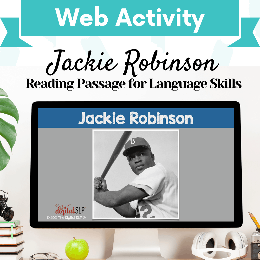 Reading Passage for Language Skills: Jackie Robinson Cover Image