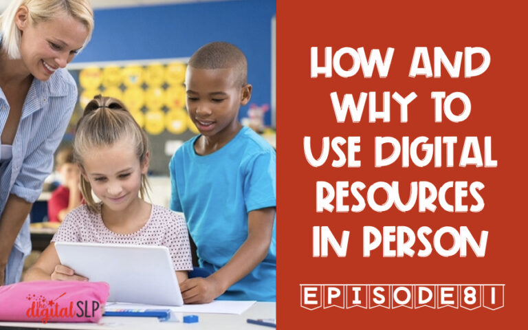 use digital resources in person