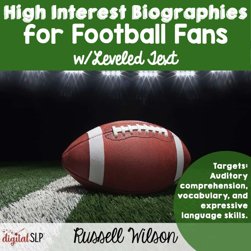 High Interest Football Bios Russell Wilson The Digital SLP thedigitalslp.com