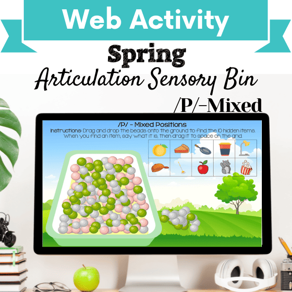 Sensory Bin: Spring Articulation /P/-Mixed Positions Cover Image
