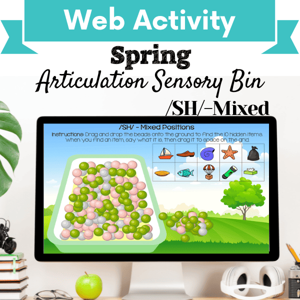 Sensory Bin: Spring Articulation /SH/-Mixed Positions Cover Image