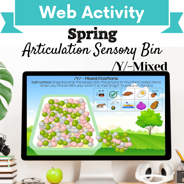 Sensory Bin: Spring Articulation /Y/-Mixed Positions Cover Image