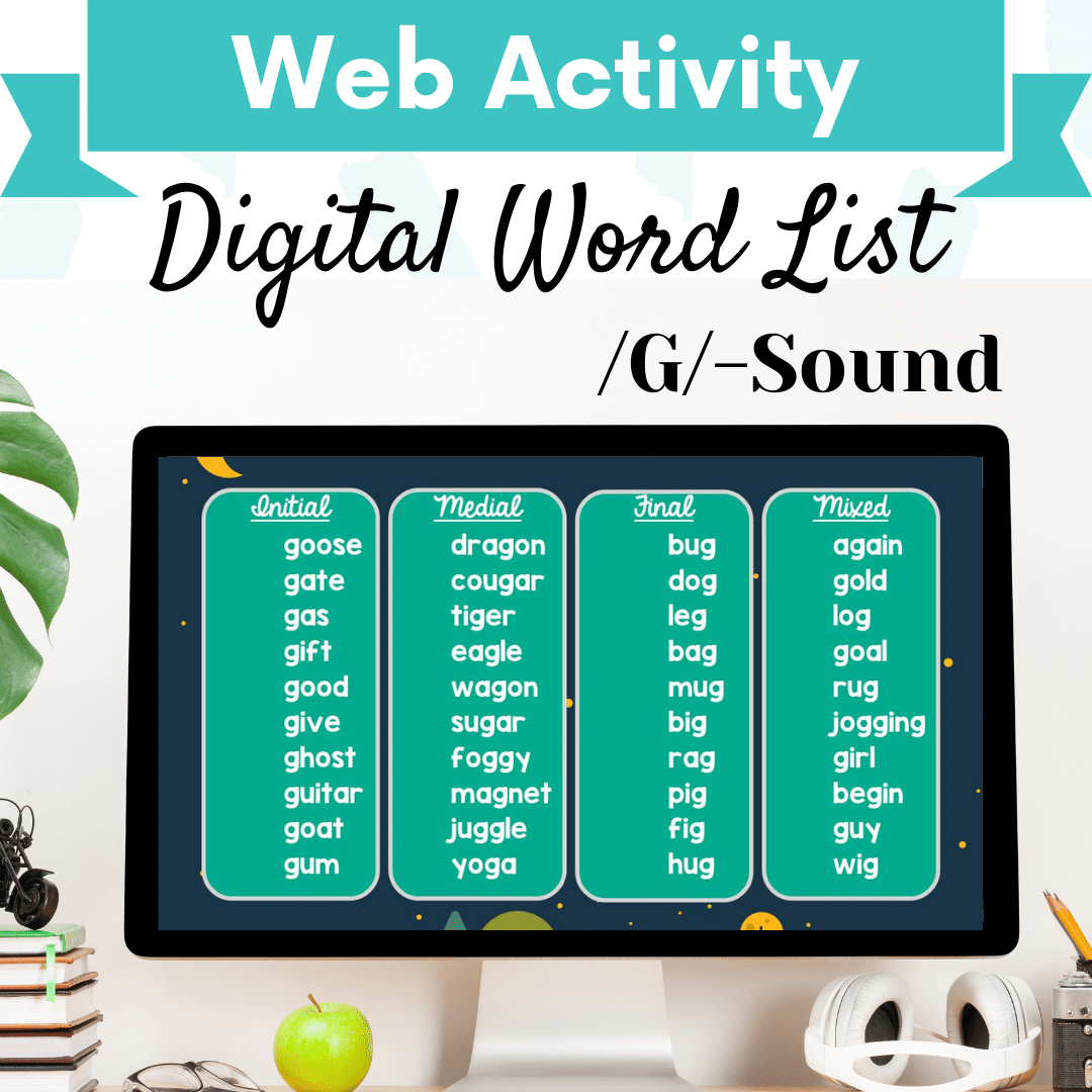 Digital Word List – /G/ Sound Cover Image