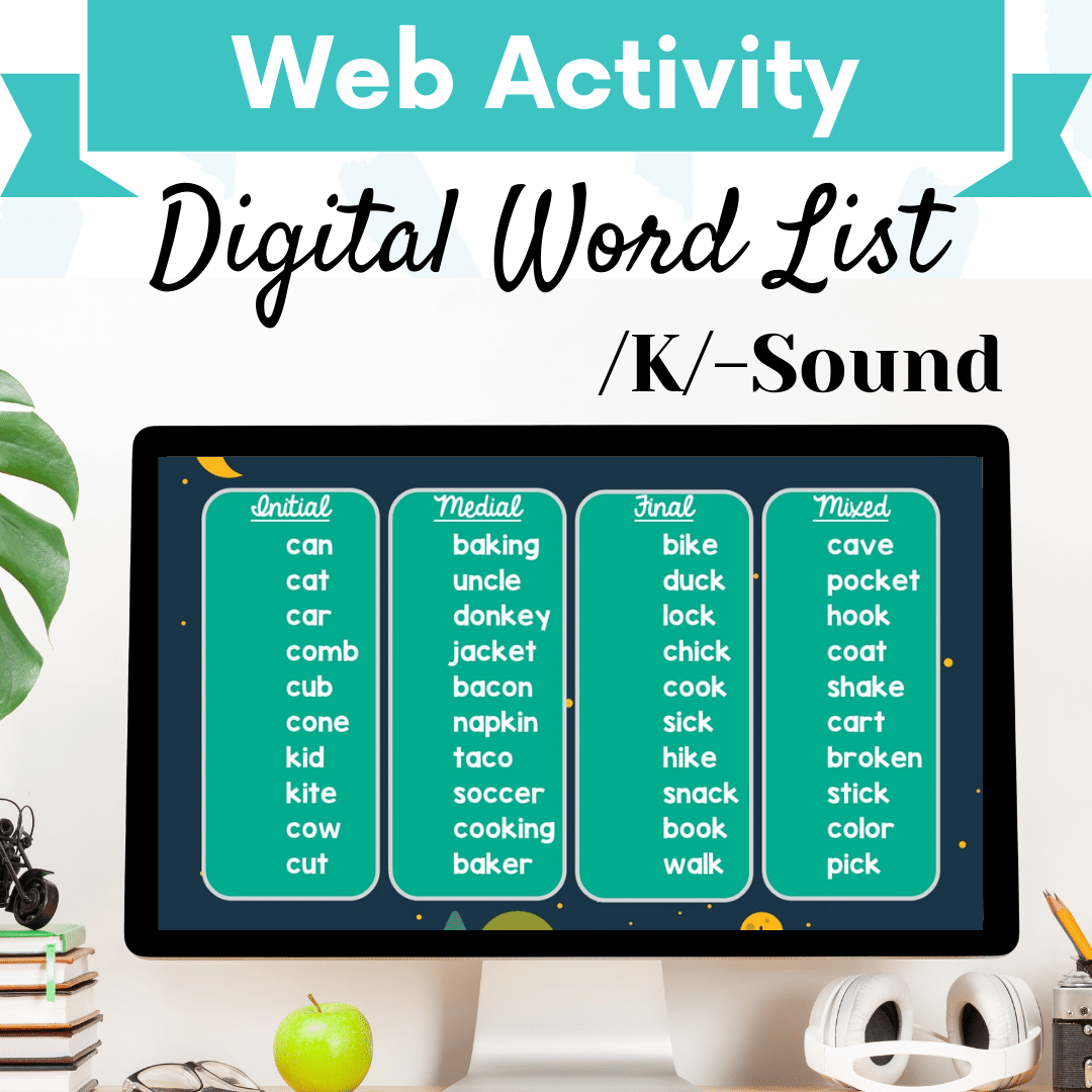 Digital Word List – /K/ Sound Cover Image