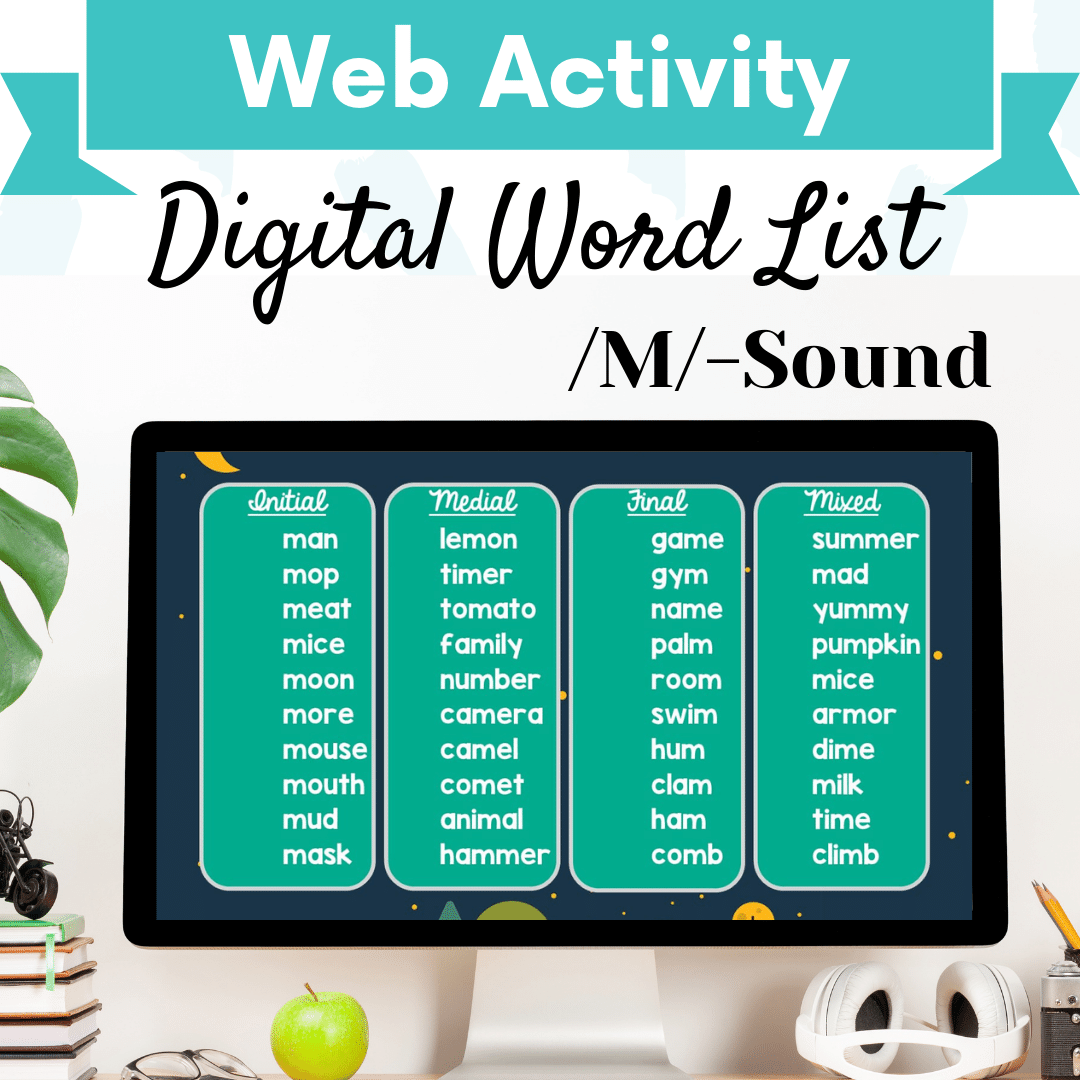 Digital Word List – /M/ Sound Cover Image