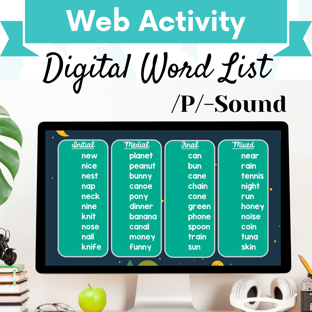 Digital Word List – /P/ Sound Cover Image