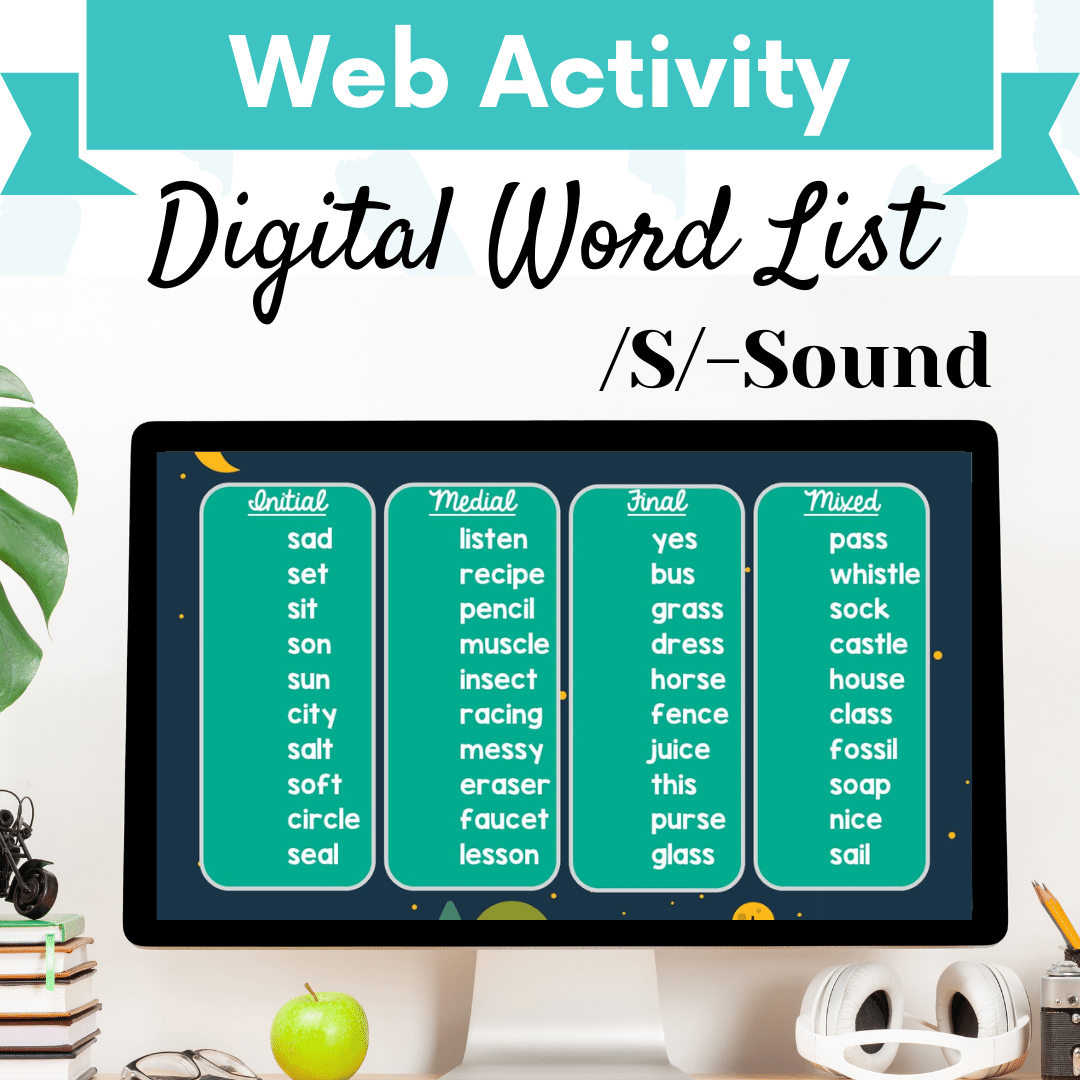 Digital Word List – /S/ Sound Cover Image