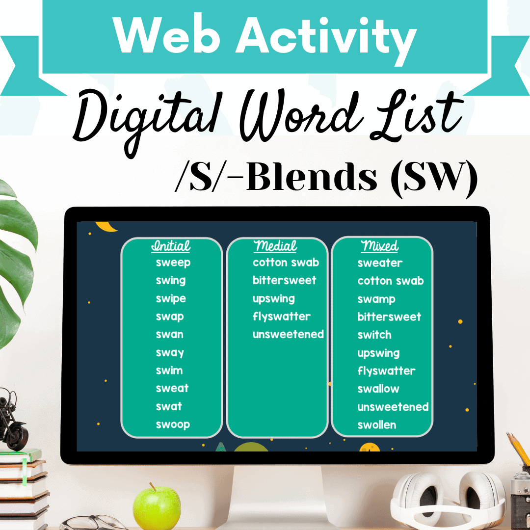 Digital Word List – /S/-Blends (SW) Cover Image