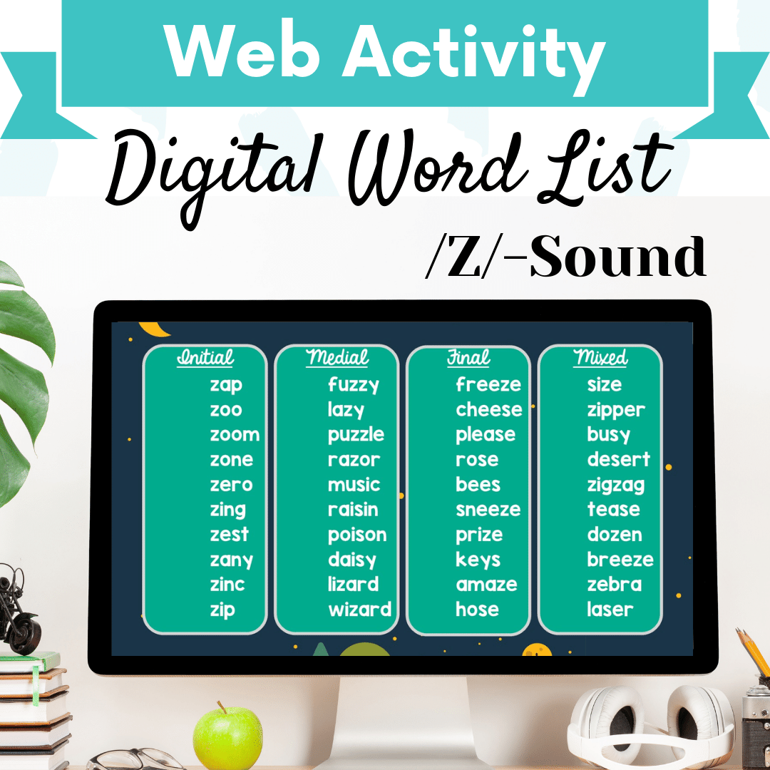 Digital Word List – /Z/ Sound Cover Image
