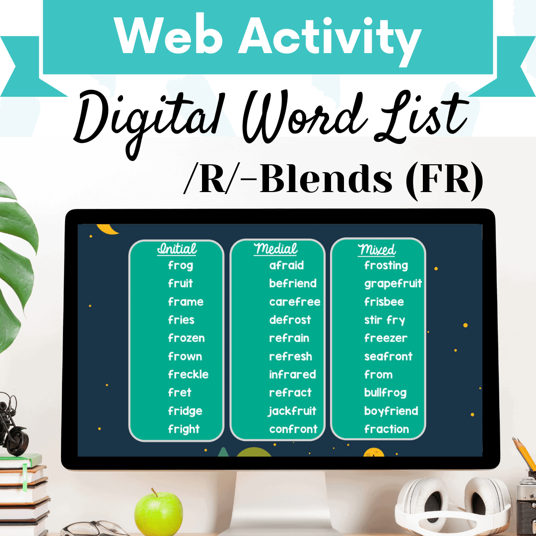 Digital Word List – /R/-Blends (FR) Cover Image