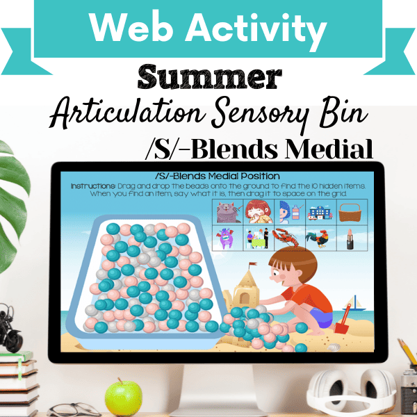 Sensory Bin: Summer Articulation /S/-Blends Medial Position Cover Image