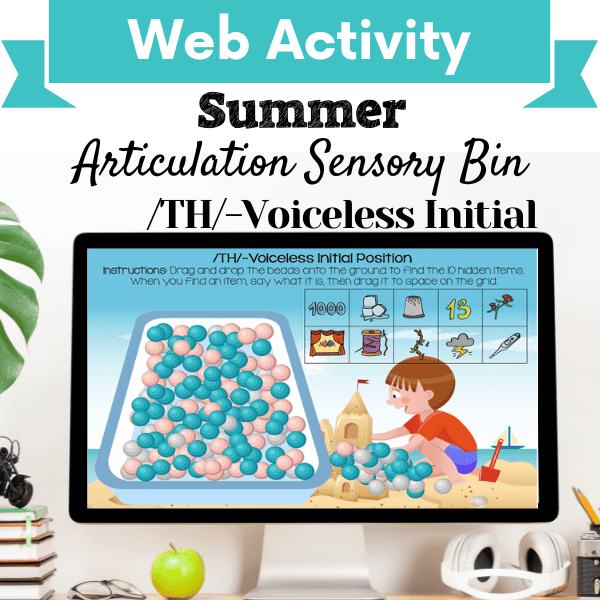 Sensory Bin: Summer Articulation /TH/-Voiceless Initial Position Cover Image