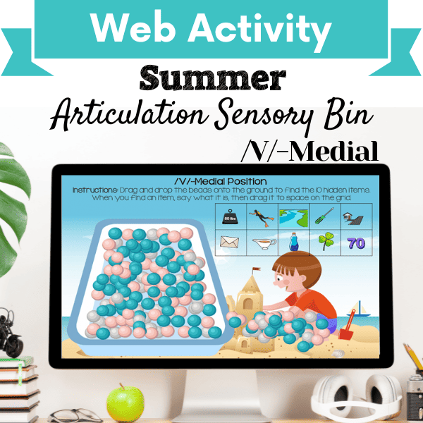 Sensory Bin: Summer Articulation /V/-Medial Position Cover Image