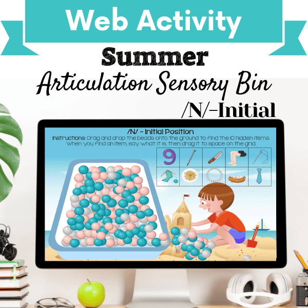 Sensory Bin: Summer Articulation /N/-Initial Position Cover Image