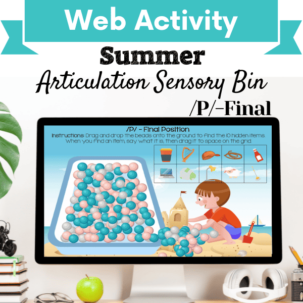 Sensory Bin: Summer Articulation /P/-Final Position Cover Image
