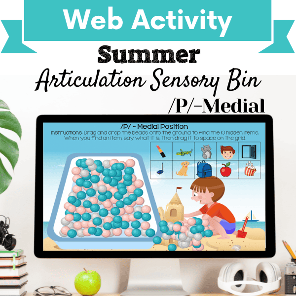 Sensory Bin: Summer Articulation /P/-Medial Position Cover Image