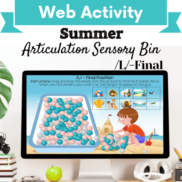 Sensory Bin: Summer Articulation /L/-Final Position Cover Image
