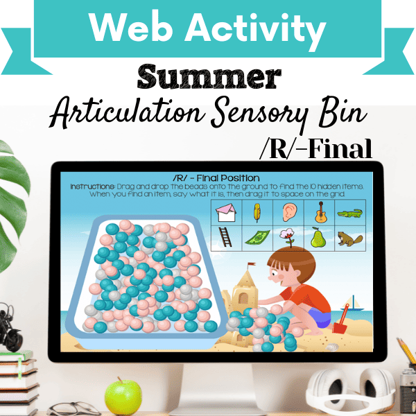 Sensory Bin: Summer Articulation /R/-Final Position Cover Image