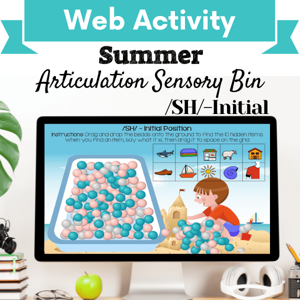 Sensory Bin: Summer Articulation /SH/-Initial Position Cover Image