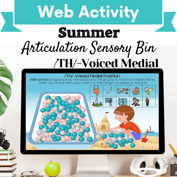 Sensory Bin: Summer Articulation /TH/-Voiced Medial Position Cover Image
